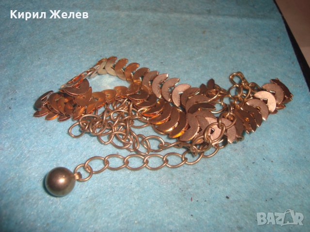 ПОЗЛАТЕНО КОЛИЕ ЛАНЧЕ ВИНТИДЖ ОГЪРЛИЦА 3590, снимка 4 - Колиета, медальони, синджири - 35189002