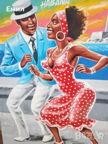 Голяма картина масло върху платно, снимка 2 - Колекции - 50998279