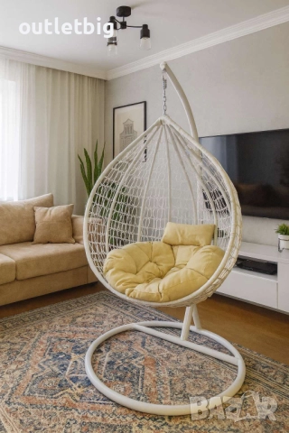 Градинска висяща люлка тип гнездо,яйце–Промоция!, снимка 8 - Градински мебели, декорация  - 52302211