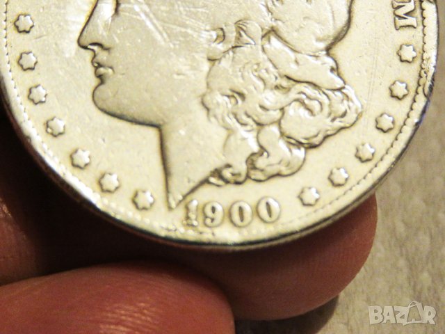 Рядък голям сребърен долар, морган долар, MORGAN DOLLAR, ONE DOLLAR - 1900г , снимка 3 - Нумизматика и бонистика - 35483416