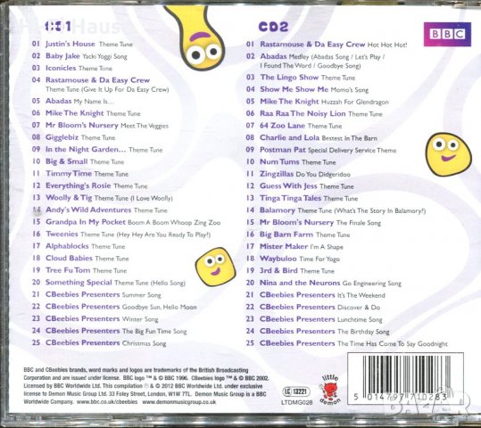 Cbeebies-2cd, снимка 2 - CD дискове - 37466186