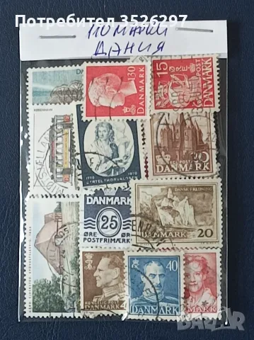 Колекции пощенски марки от бившата Чехословакия и от Дания, снимка 8 - Филателия - 56177625