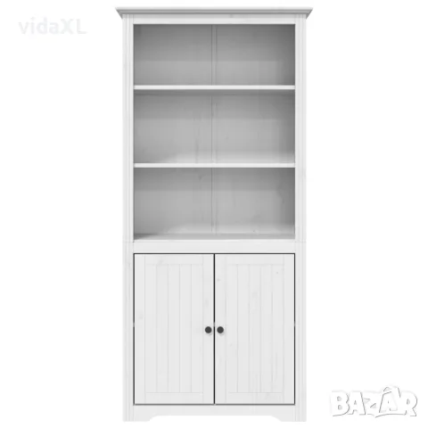 vidaXL Етажерка за книги BODO бяла 82x40x173 см бор масив, снимка 3 - Етажерки - 56147265