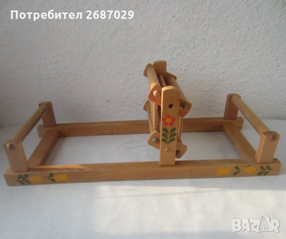 детски стан, дървен, дървено станче за тъкане  - 4, снимка 1 - Други ценни предмети - 31481965