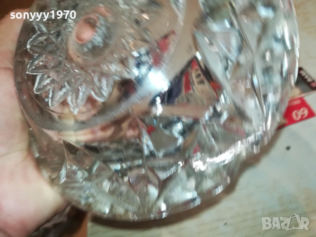 СТЪКЛЕН ГОЛЯМ МАСИВЕН ПЕПЕЛНИК 0709251654LCHERY, снимка 10 - Антикварни и старинни предмети - 51634027