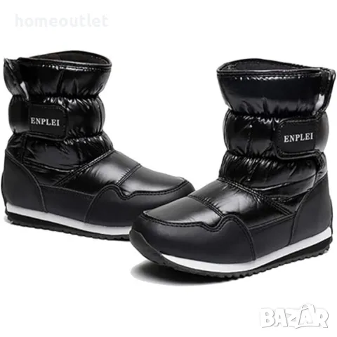 ПРОМОЦИЯ Детски зимни ботуши в черен цвят с дебела подплата, няколко размера, снимка 3 - Детски боти и ботуши - 48122727