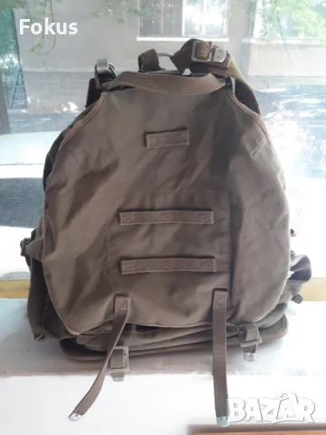 Стара армейска военна раница с метален самар печати, снимка 2 - Антикварни и старинни предмети - 51055234