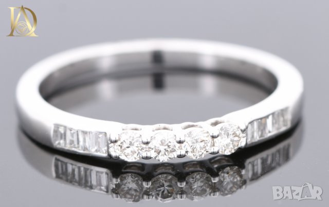 Нов Сет от Два Златни Пръстена с 0.55кт Естествени Нетретирани Диаманти, снимка 6 - Пръстени - 42864172