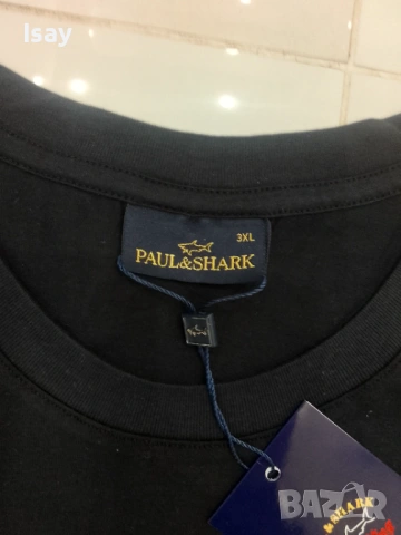 Мъжка тениска Паул Шарк 3ХЛ последен размер в черен цвят , снимка 4 - Тениски - 53169359