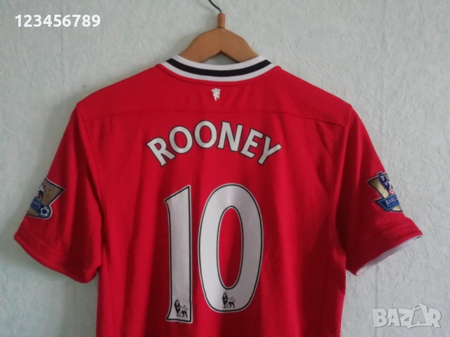 Manchester United Rooney Nike шампионска оригинална тениска фланелка Манчестър Юнайтед Рууни екип , снимка 3 - Тениски - 53206217