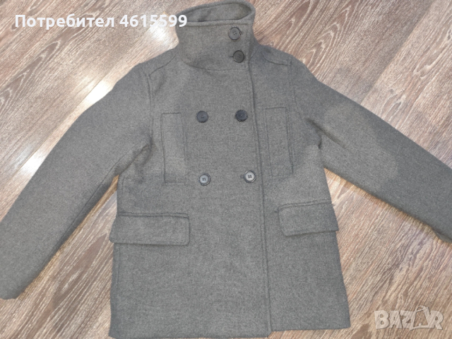 сиво палто на H&M, снимка 2 - Палта, манта - 53939605