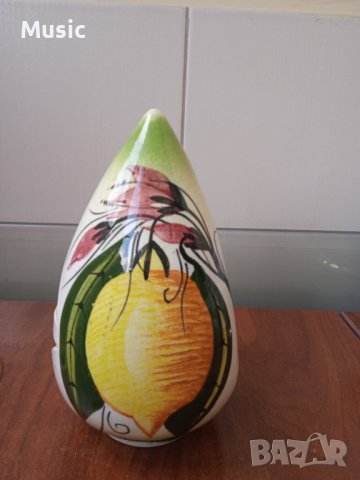 ✅Hand made керамичен свещник ръчно рисуван, снимка 3 - Други - 40198284