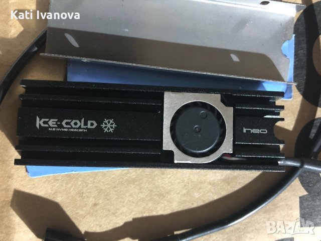 ineo Aluminum M.2 2280 SSD радиатор с 20 mm вентилатор и Pure Cooper Strip за M.2 NVME SSD [C2600 F, снимка 12 - Друга електроника - 44240567