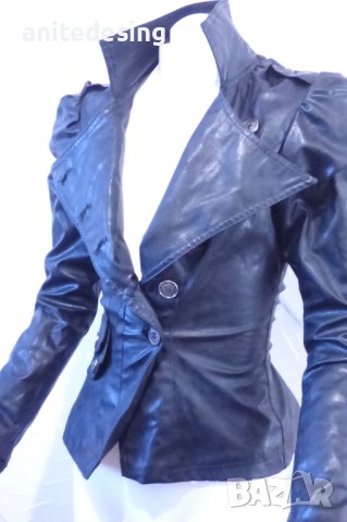 кожено детско сако