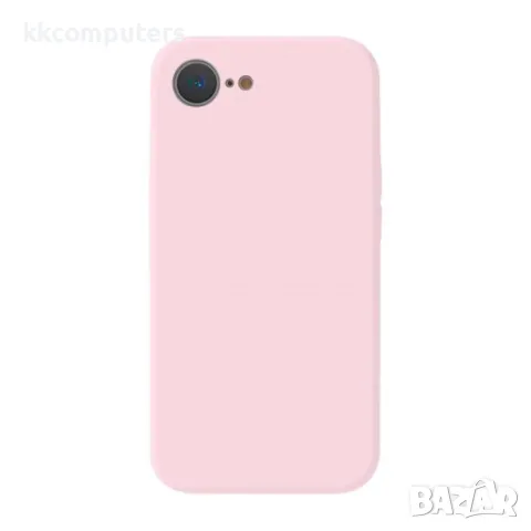 Силиконов кейс bSmart Silicone Soft Cover, За iPhone 16e, Розов, снимка 2 - Калъфи, кейсове - 50349490