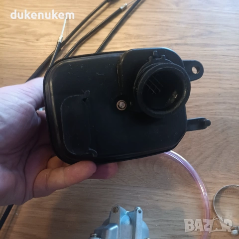 Карбуратор с въздушен филтър, газ-жило и смукач за Yamaha PW50/ Y-Zinger 50, снимка 8 - Аксесоари и консумативи - 53020266