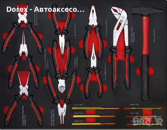 Шкаф с инструменти Everforce - 4 пълни чекмеджета, 158 части, снимка 5 - Куфари с инструменти - 56011866