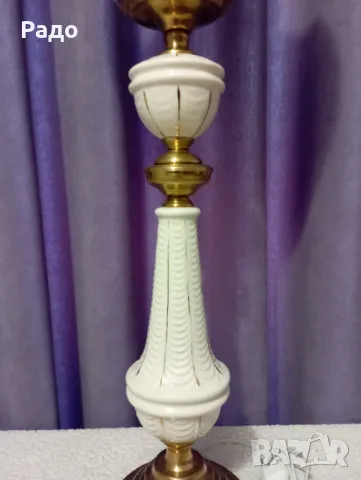 Комплект от две много големи порцеланови лампи - лампа, снимка 4 - Настолни лампи - 49177881