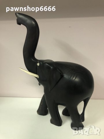 Дърворезба слонче от абаносово дърво, снимка 7 - Други ценни предмети - 35467419
