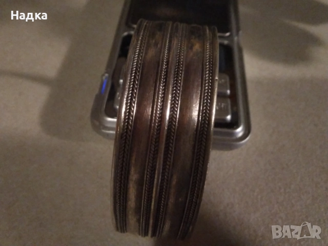 Дамска сребърна гривна, снимка 2 - Гривни - 52204237