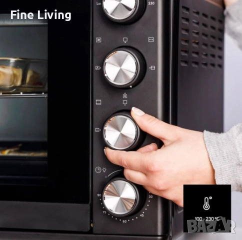 Електрически фурни Taurus Horizon – 30L, 45L и 60L, 15 функции, таймер 90 мин. и двойно стъкло, снимка 3 - Печки, фурни - 52077498