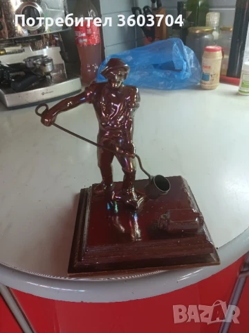 стара статуетка, снимка 6 - Антикварни и старинни предмети - 51088482