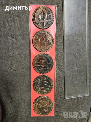 СЕТ Комплект от 5 броя плакети съветски