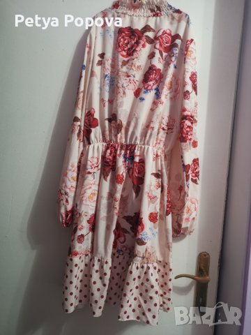Рокля на цветя, снимка 3 - Рокли - 39179218