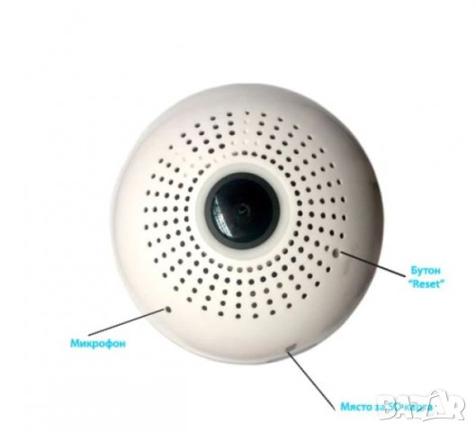 Скрита камера в LED крушка, снимка 2 - IP камери - 31756382