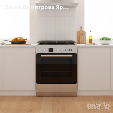 Комбинирана готварска печка Taurus CIGE4FIXMF – газов плот + фурна 60L с WaterSteam Clean System, снимка 2 - Печки, фурни - 52057772