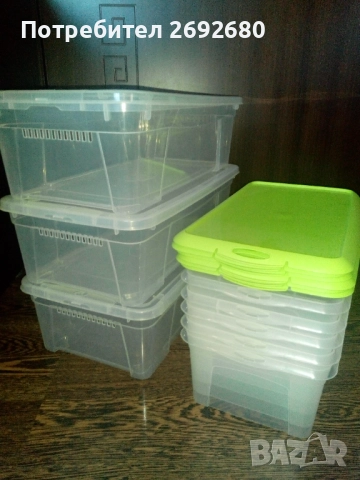 Нови комплекти прозрачни кутии за съхранение/цени в описанието , снимка 6 - Кутии за съхранение - 46415247