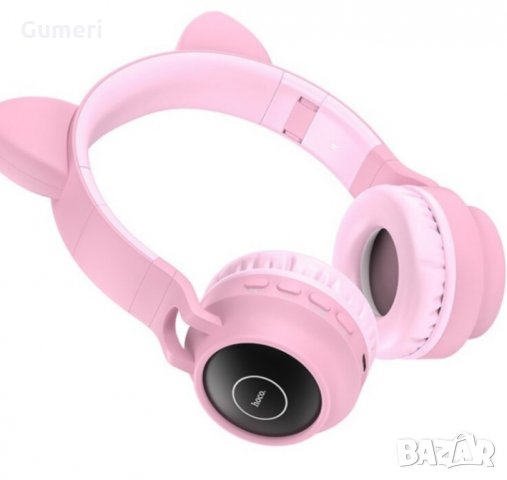 Слушалки Bluetooth Hoco  Cat Ear, снимка 3 - Безжични слушалки - 30200647