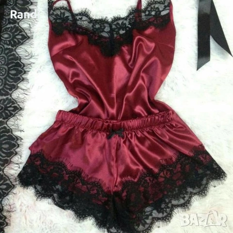 Елегантни Дамски пижами Всички цветове , снимка 2 - Пижами - 53359651