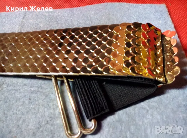 H&M КРАСИВ СТИЛЕН ЗЛАТИСТ МЕТАЛЕН ЛАСТИЧЕН ДАМСКИ КОЛАН За ВЕЧЕРЕН ТОАЛЕТ 47563, снимка 5 - Колани - 47969371