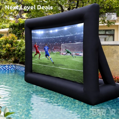 🎬 НАДУВАЕМ ПРОЕКЦИОНЕН ЕКРАН – КИНО ПОД ЗВЕЗДИТЕ 🌙🍿