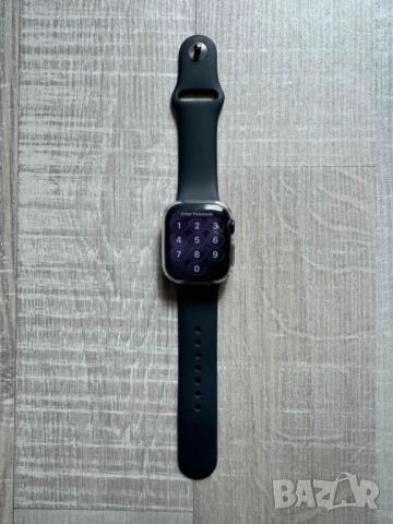 Apple Watch 7 41 Black без забележки, снимка 6 - Смарт часовници - 51963688