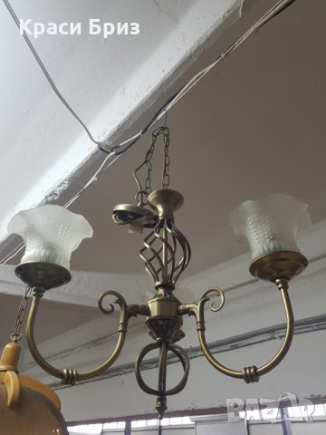 Абажур от месинг, снимка 2 - Полилеи - 31382568