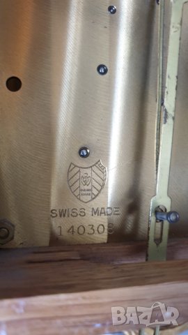 Бронзов рядък стенен механичен швейцарски часовник, снимка 3 - Антикварни и старинни предмети - 42497168