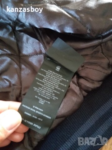 g-star rackam wool sports bomber - страхотно вълнено яке КАТО НОВО, снимка 9 - Якета - 42797568