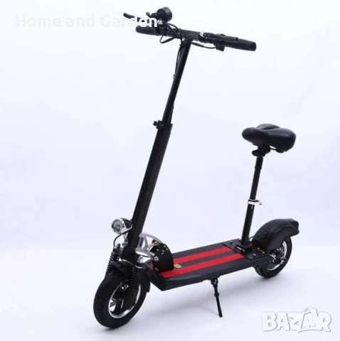 ⚡ ПРЕМИУМ Електрически скутер 500W / 40 км/ч – 10” гуми, 48V, седалка, снимка 5 - Друга електроника - 54036966