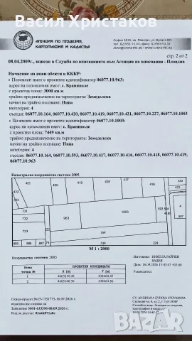 Продававм 3000 кв.м земя до Митницата в Пловдив