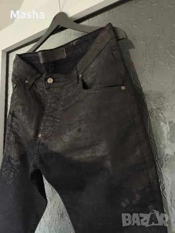 Мъжки дънки MNML Couture / Восъчно покритие Coated / Streetwear Slim / Размер 31, снимка 2 - Дънки - 56120061