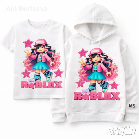 Детски комплект ROBLOX – тениска + суитшър + клин/панталон | ТОП модел 2026, снимка 14 - Детски комплекти - 54074621