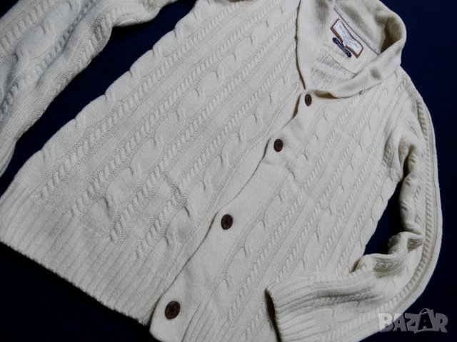 Company Cotton Club Made in England 80% Lambswool Мъжка Жилетка Размер L, снимка 3 - Пуловери - 29852562