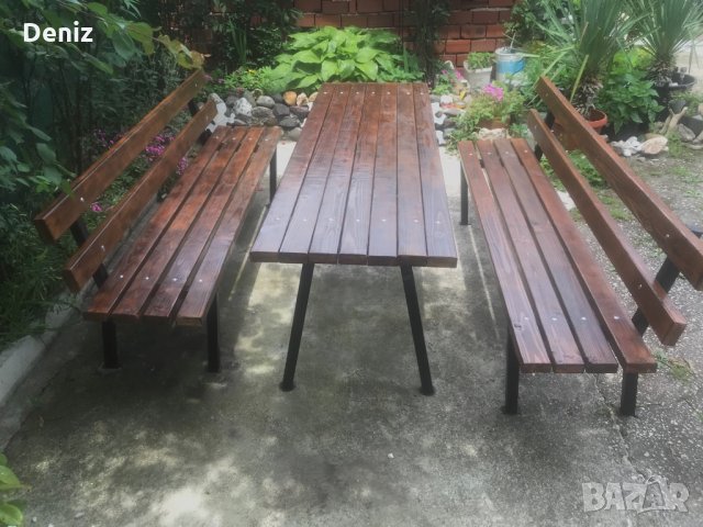 Градински комплект, снимка 2 - Градински мебели, декорация  - 34453403