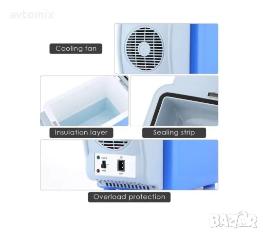 Мултифункционална Електрическа Хладилна кутия чанта с функция на затопляне за автомобил каравана кем, снимка 8 - Аксесоари и консумативи - 50219571