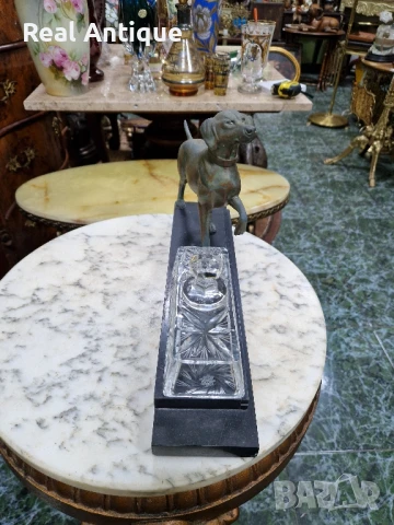 Прекрасна антикварна стара френска метална фигура статуетка , снимка 9 - Антикварни и старинни предмети - 50888501