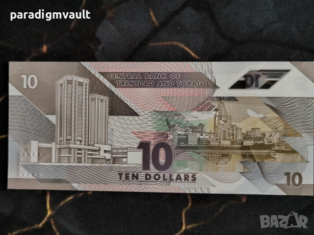 Банкнота - Тринидад и Тобаго - 10 доларa UNC | 2020г, снимка 2 - Нумизматика и бонистика - 53928385