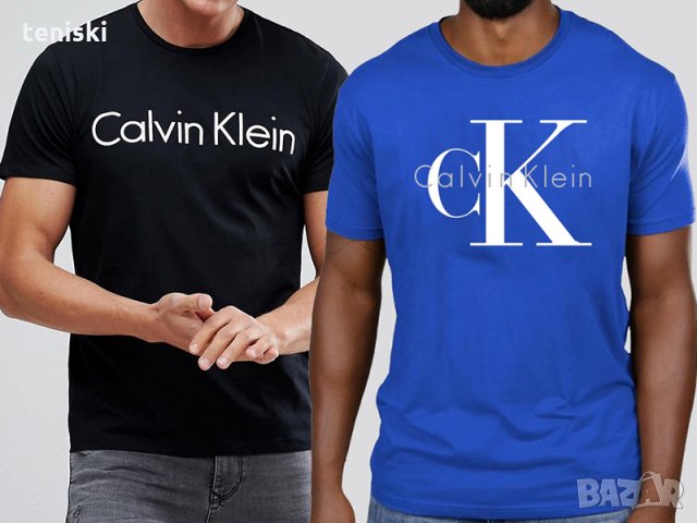 Мъжка тениска CALVIN KLEIN Принт Различни модели, снимка 4 - Тениски - 28387310