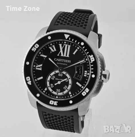 Cartier Calibre De Cartier Diver 42mm Steel Black Dial Automatic, снимка 4 - Мъжки - 47989734